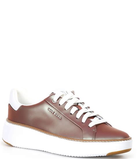 women's topspin lace-up leather sneakers
